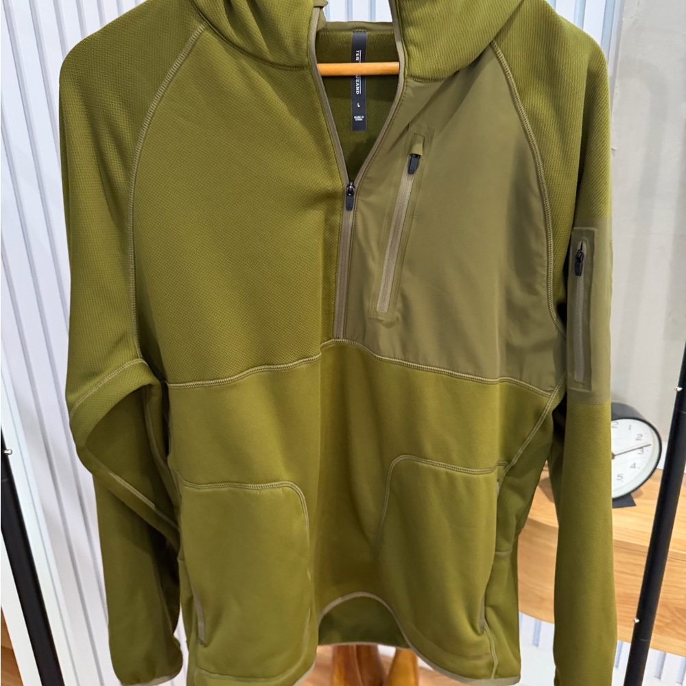 Ten Thousand Olive Green Half-Zip Hoodie Jacket
